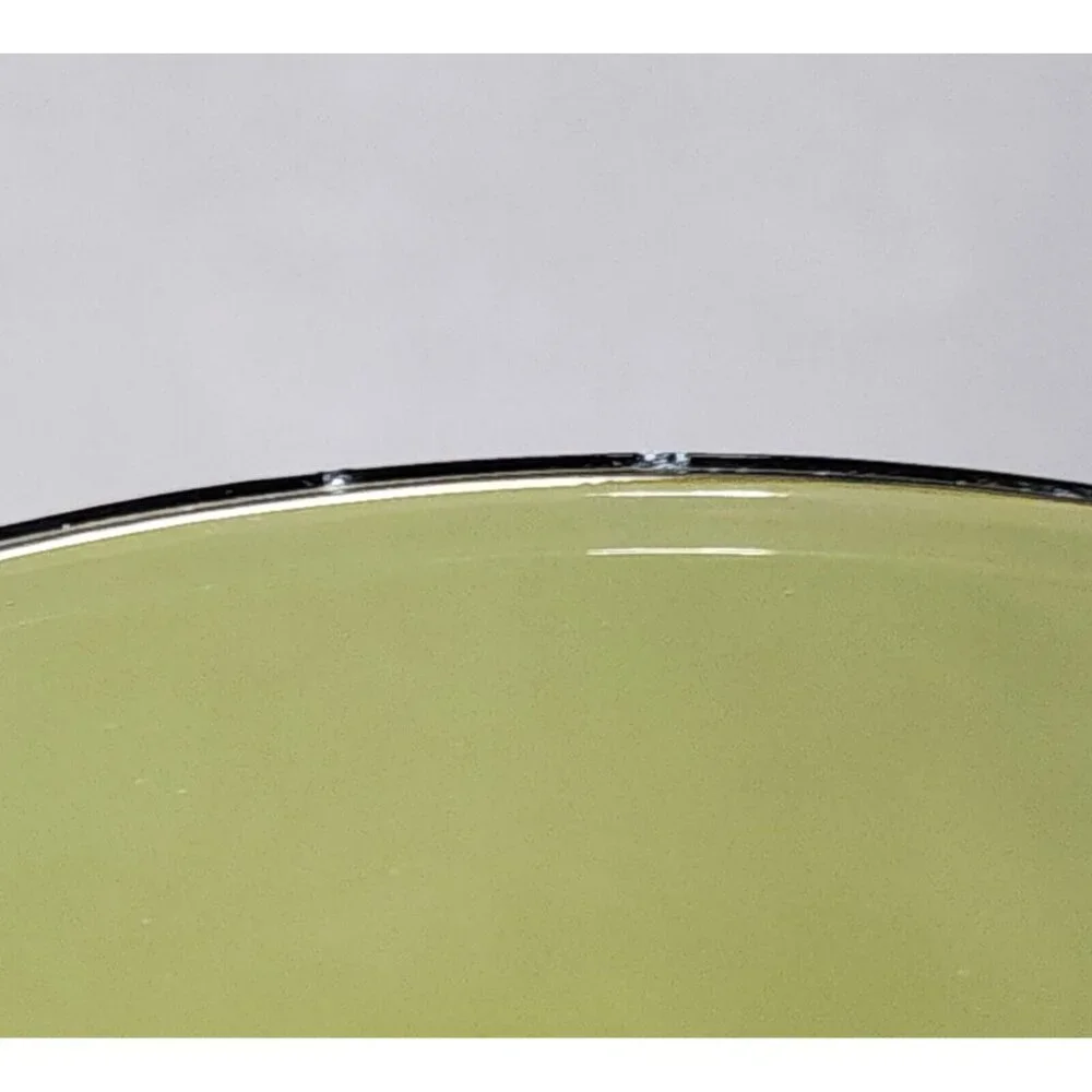 Snack Plates & Cups Indiana Glass King's Crown Thumbprint Avocado Green Vintage - Picture 8 of 8